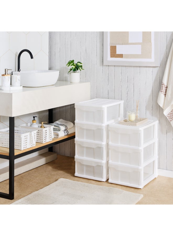 Home Box White 3-Tier Drawer Storage Cabinet - Image 5